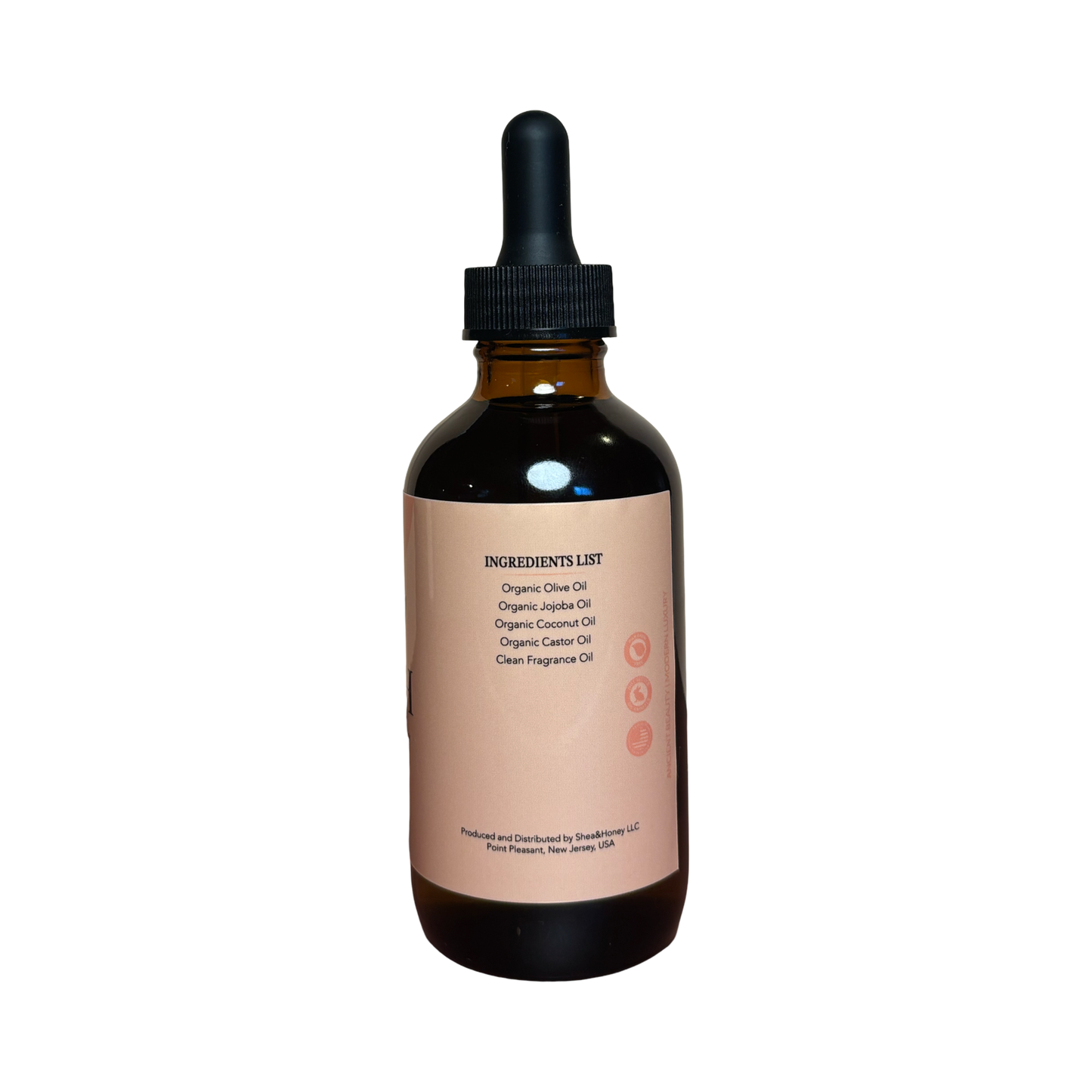 Handcrafted Peach Body Oil, Organic small batch skincare
