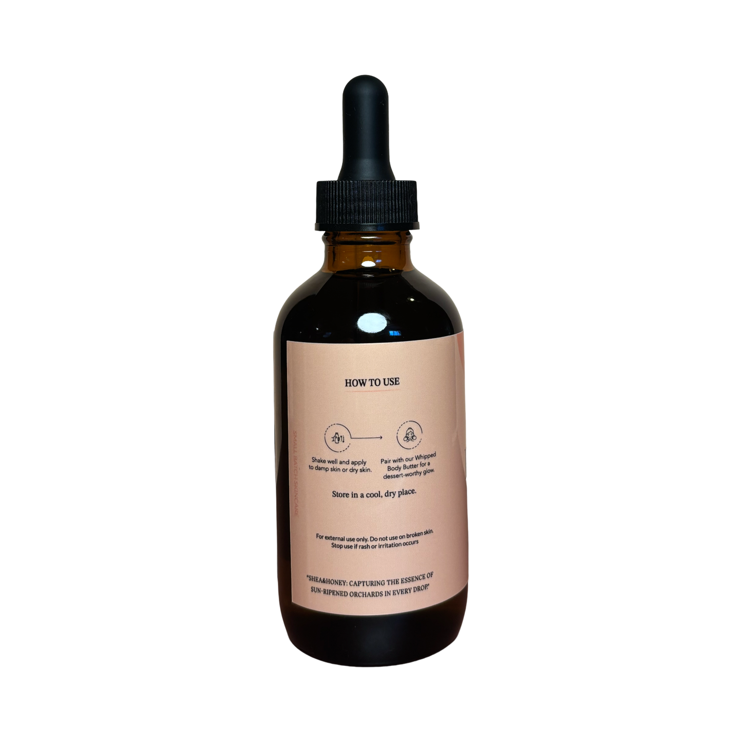 Handcrafted Peach Body Oil, Organic small batch skincare