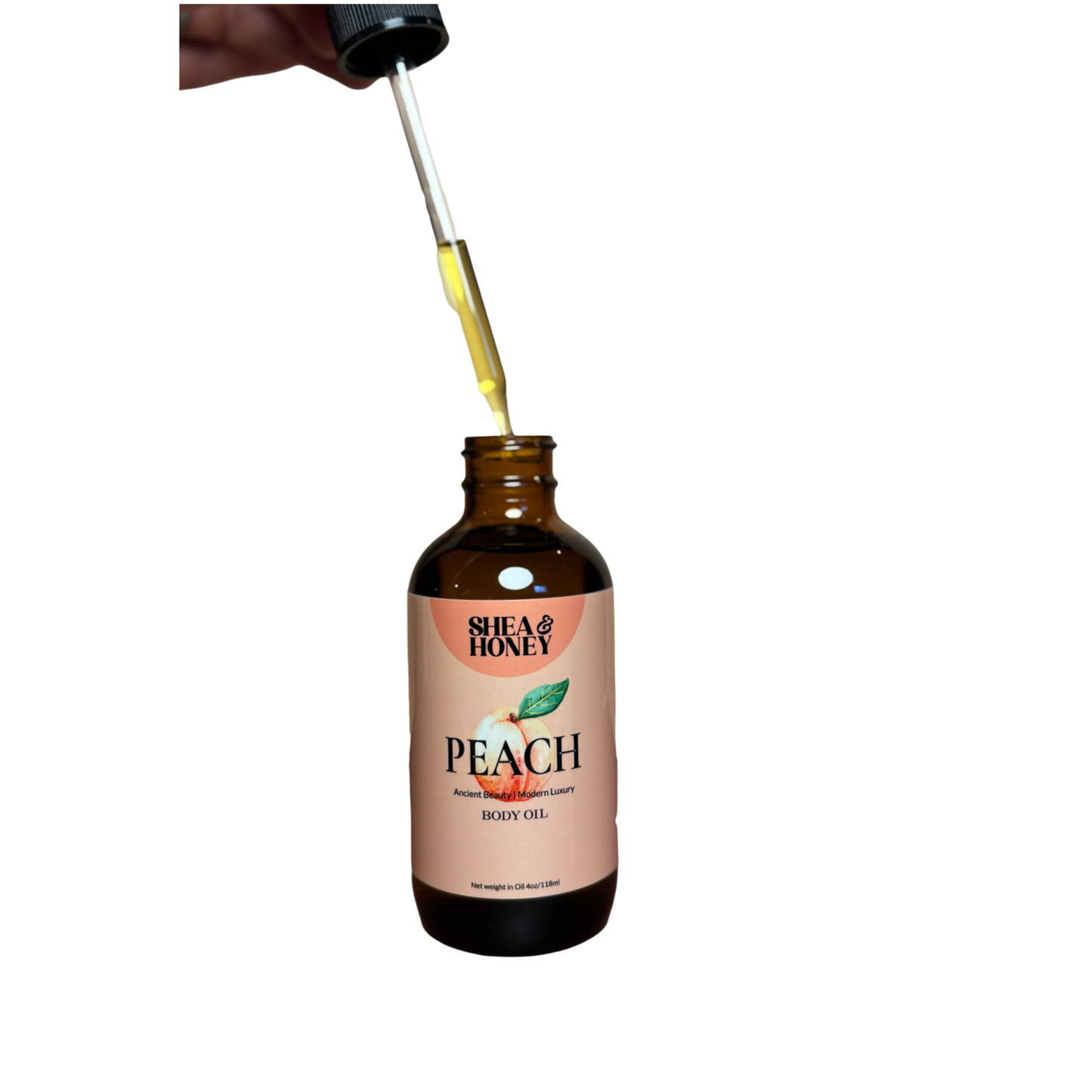Handcrafted Peach Body Oil, Organic small batch skincare