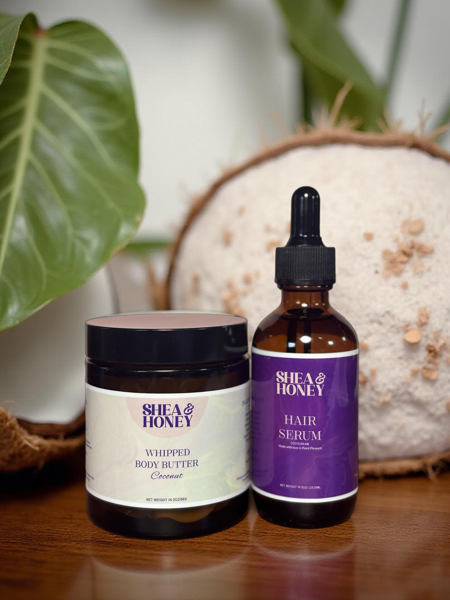 Coconut Care Bundle- Whipped Butter+Hair Serum